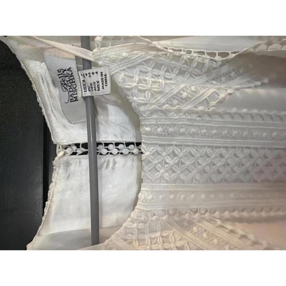 Belle Badgley Mischka White Embroidered Maxi Dress - Picture 2 of 3
